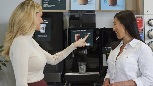 Starbucks self serve online machine